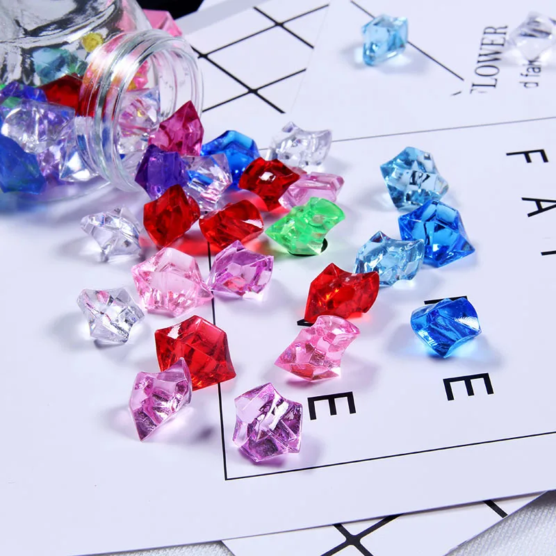 Необычные Красочные кубики искусственного льда поддельные кристаллы для