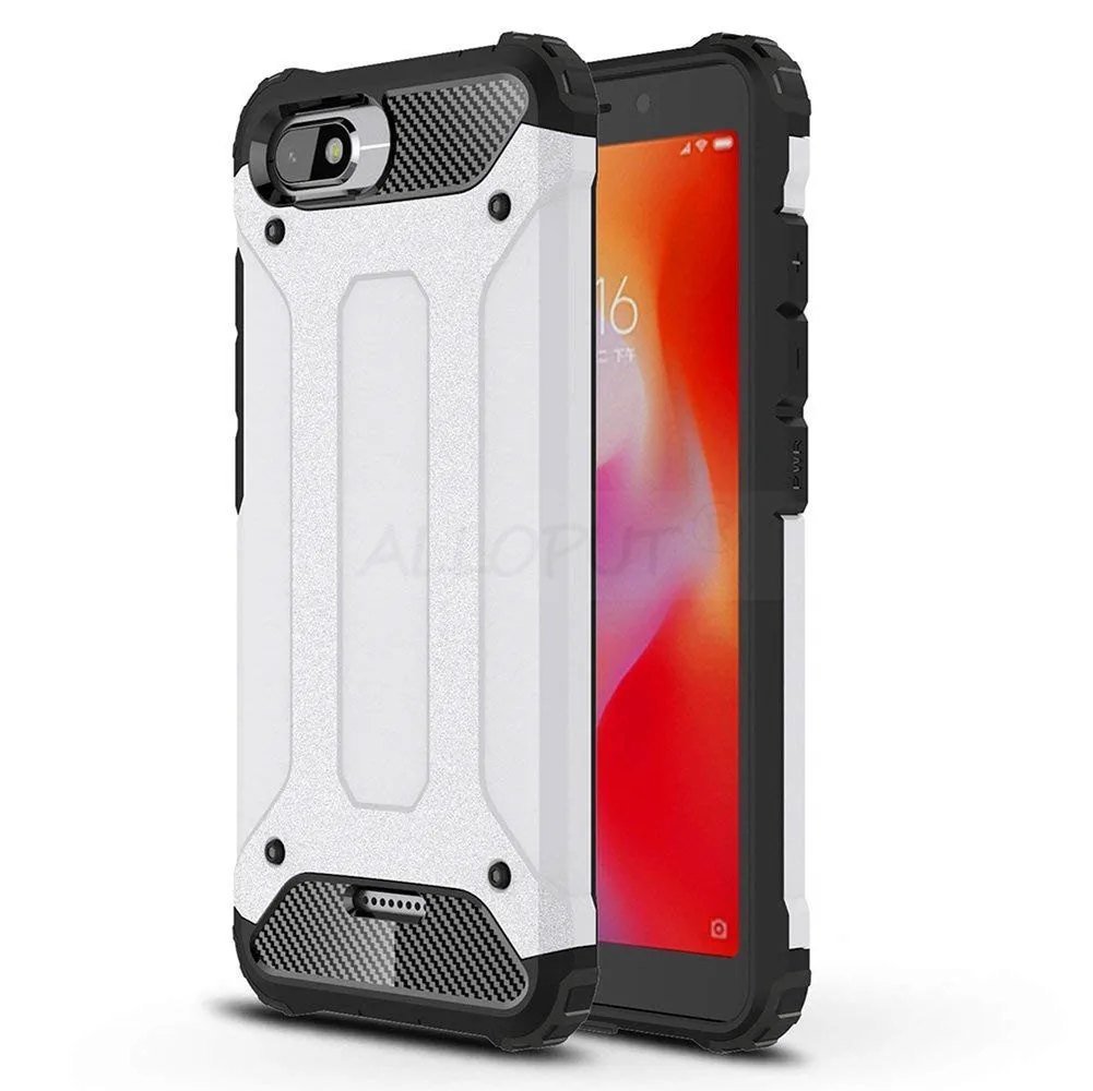 Armor Shockproof Case for Redmi 7 Note 7 6A Case Rigid Plastic Silicone PC Rugged Case Xiaomi Redmi 6A 7 Note 7 8 Pro Back Cover