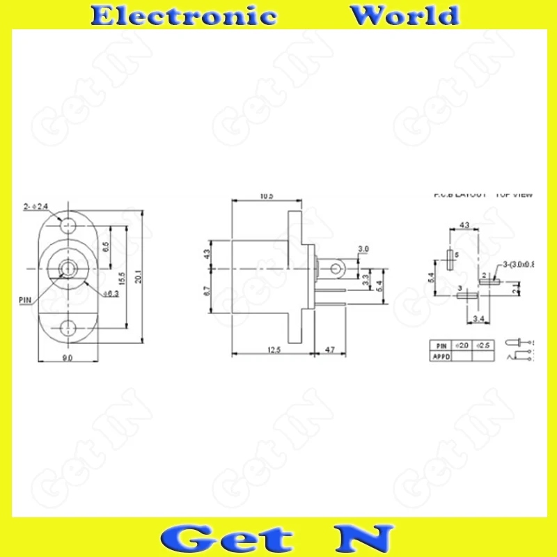 1000 шт. Женский Разъем питания постоянного тока 2 1 мм | Обустройство дома