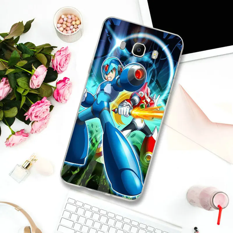Soft TPU Cell Phone Cases for Samsung S2 S3 S4 S5 Mini S6 S7 Edge S8 S9 S10 Plus Lite Note 5 8 9 Hot Mega Man | Мобильные телефоны