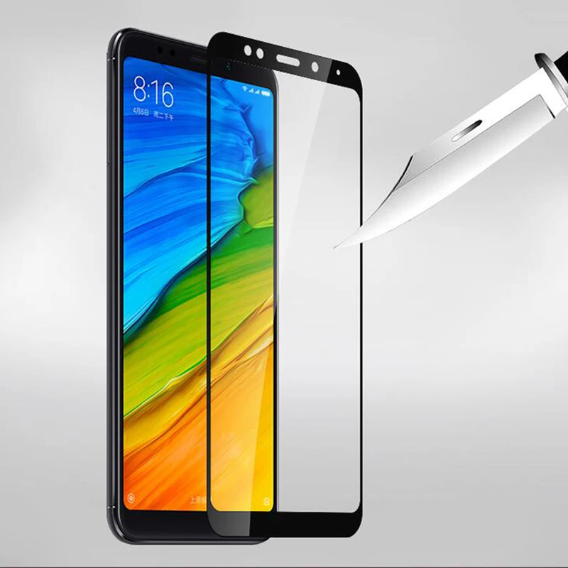 Защитное стекло на весь экран для Xiaomi redmi 5 plus 5a note pro закаленное xiomi xaomi ksiomi