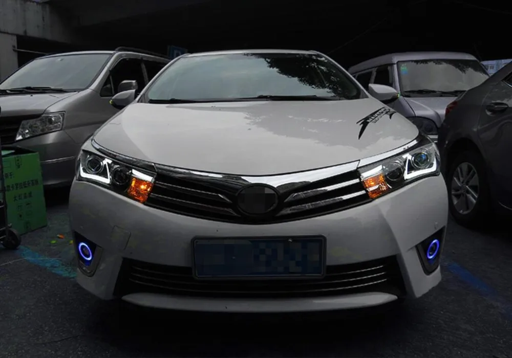Светодиодный ные фары для Toyota Corolla 2014 2015 2016 Автомобильные светодиодные