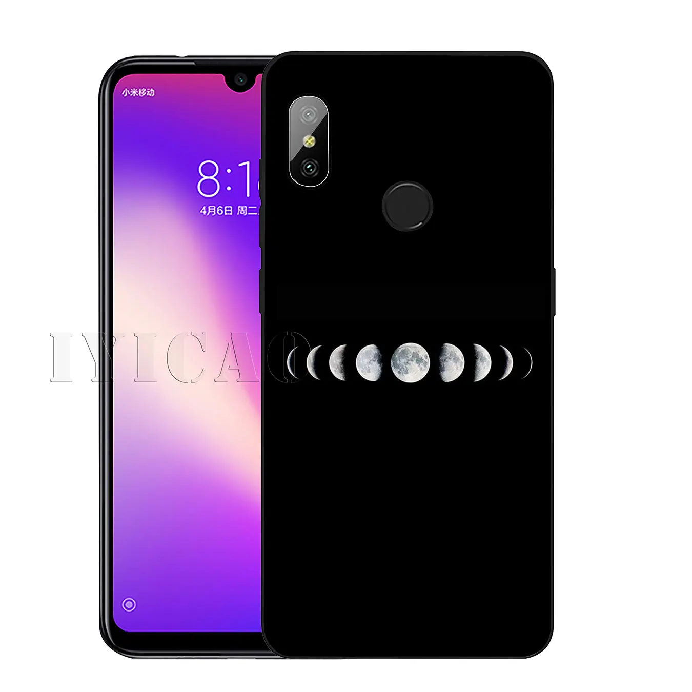 Мягкий силиконовый чехол IYICAO Space Moon Astronaut Milky Way для Xiaomi Redmi K30 K20 8A 7A 6A 5A S2 GO Note 8 8T 7 5 6