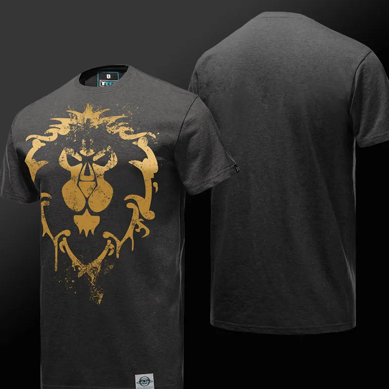 TEE7 Для мужчин игры WOW Повседневное футболка Tribe навсегда эмблема Размеры M-4XL хлопок модный принт Топ хип-хоп мужской Slim Fit Блузка подарок - Цвет: 9