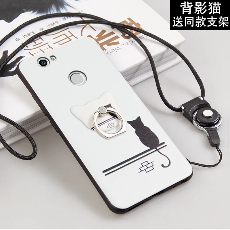 Чехол ALIVO для Huawei Nova с кольцом полная защита мультяшный 3D рельефный силиконовый