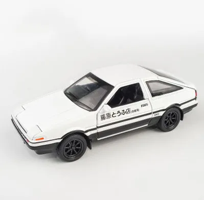 white white D AE86 сплав металла литые под давлением автомобили звуковой светильник Модель Inital детский подарок оттягивающийся 1:28 светильник для детей мальчик игрушки транспортные средства - Цвет: white white