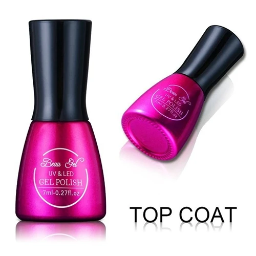Top Coat Beau гель 7 мл цвет Макарон серия Гель лак для ногтей карамельный цвет дизайн ногтей гель лак праймер дизайн длительный маникюр лак - Цвет: Top Coat