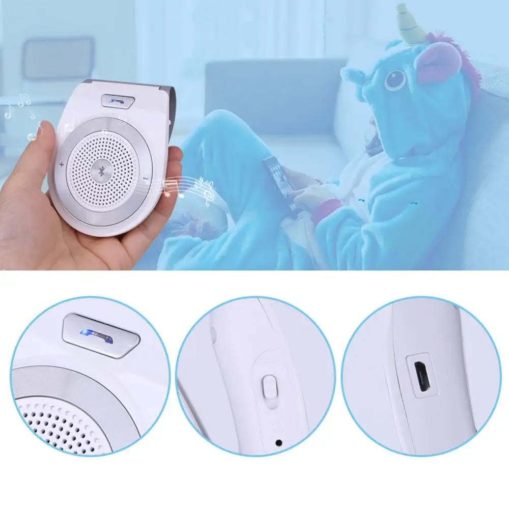 Новый Bluetooth автомобильный комплект Громкая связь динамик телефон Поддержка 4 1 EDR