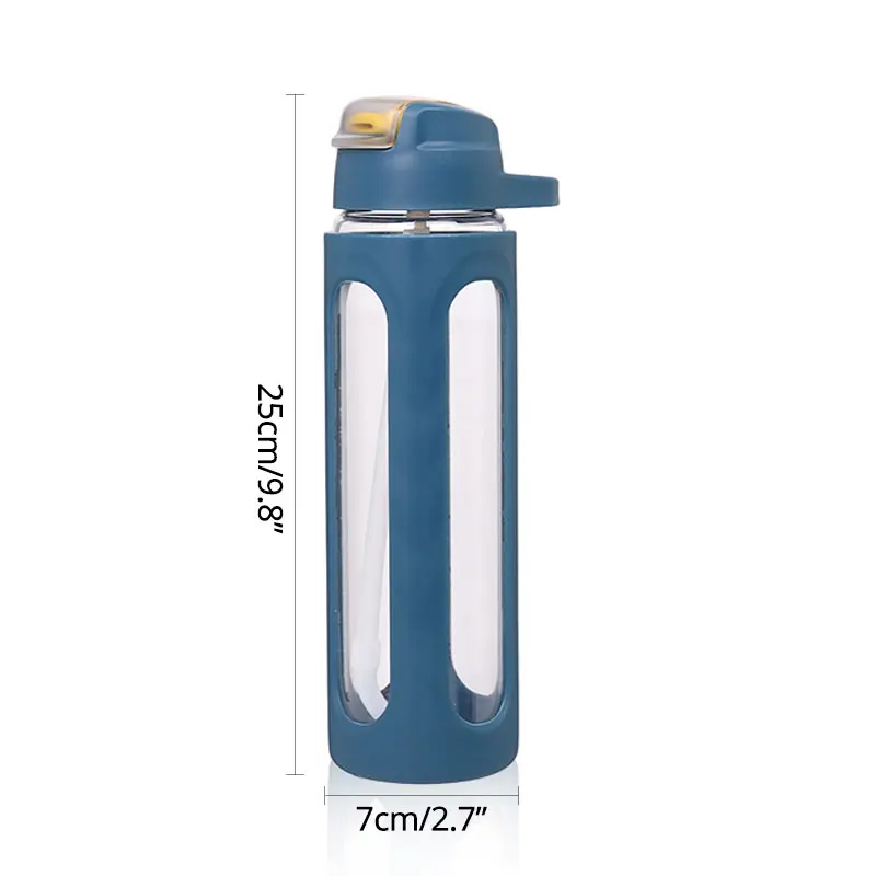 Спортивная бутылка для воды 600 мл с соломинкой уличные бутылки экологически