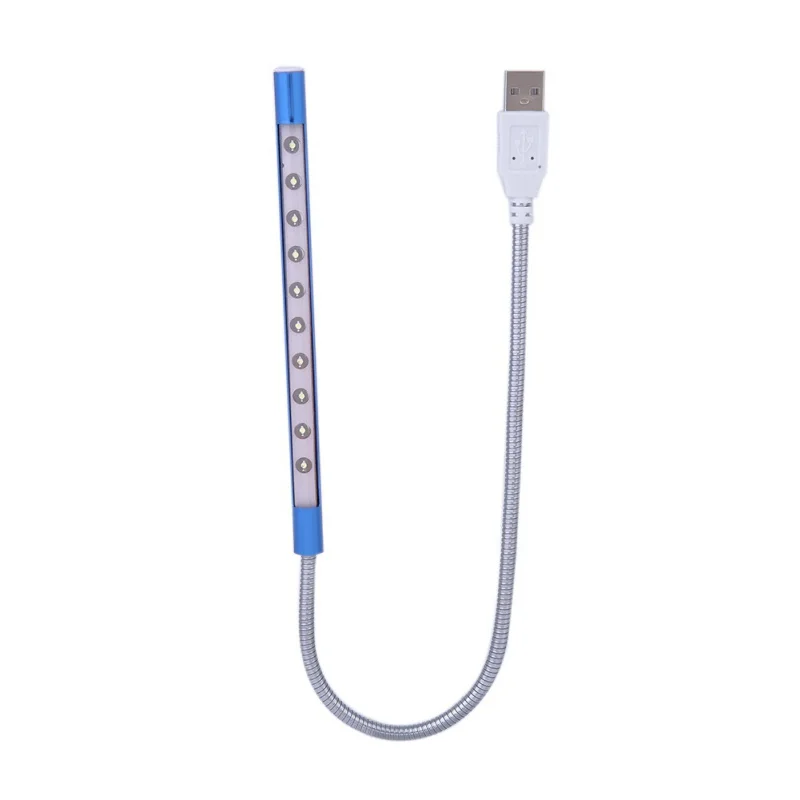 10 светодиодов новая портативная панель освещения Портативная USB гибкая палка с