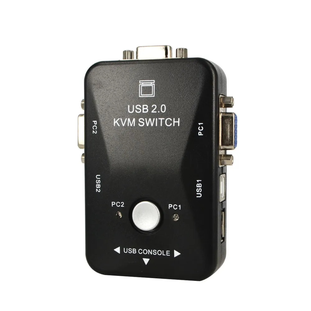 Kebidumei 1 компл. USB 2 0 порта KVM переключатель разделитель для монитора видео + шт. VGA 15Pin