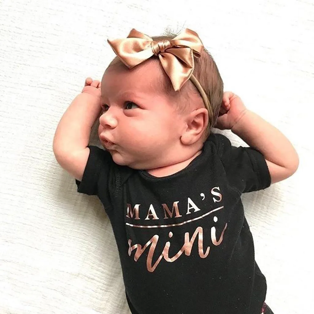 Toddler Newborn Baby Girls Boys kids clothes Letter Printed Tops body enfant Romper girls summer HOOLER | Мать и ребенок