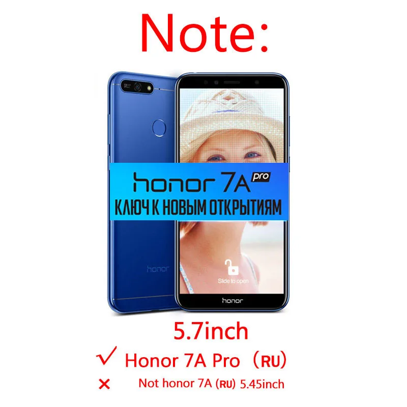 Защитное стекло для Honor 7a Pro стекло для huawei Honor7 Honor7a Pro 7 A A7 7apro Закаленное стекло Защитная пленка 9h