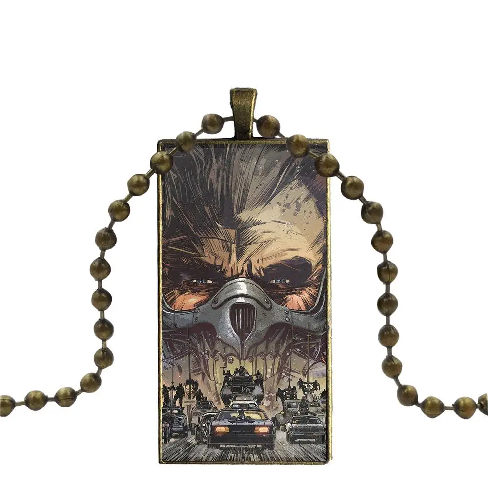 Mad Max Fury Road Logo Cinema Holywood ожерелье модная Длинная цепочка с прямоугольным ожерельем