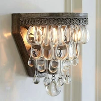 vintage crystal wall lamp indoor sconce led mirror bed wall lights christmas decorations for home bedroom bathroom