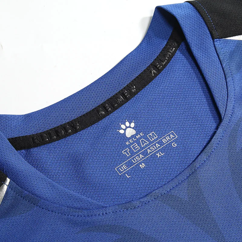 Футболка KELME для футбола, полиэстер, тонкая, короткий рукав, для мужчин, для тренировок, летняя, для футбола, Джерси, 3871006