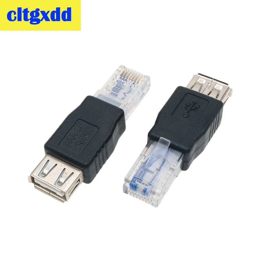 Переходник cltgxdd со штекером RJ45 на USB 2 0 AF A|Компьютерные кабели и разъемы| |