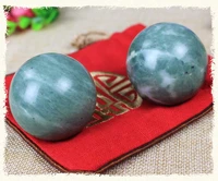 2pcslot natural massage jade stone hand ball rolling exercise meditation stress relief fitness health healing reiki balls