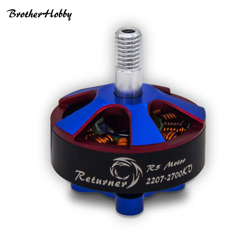 Лучшее предложение Brotherhobby Returner R5 2207 2400KV 2700KV 4 5S бесщеточный мотор Al 7075 корпус с 16