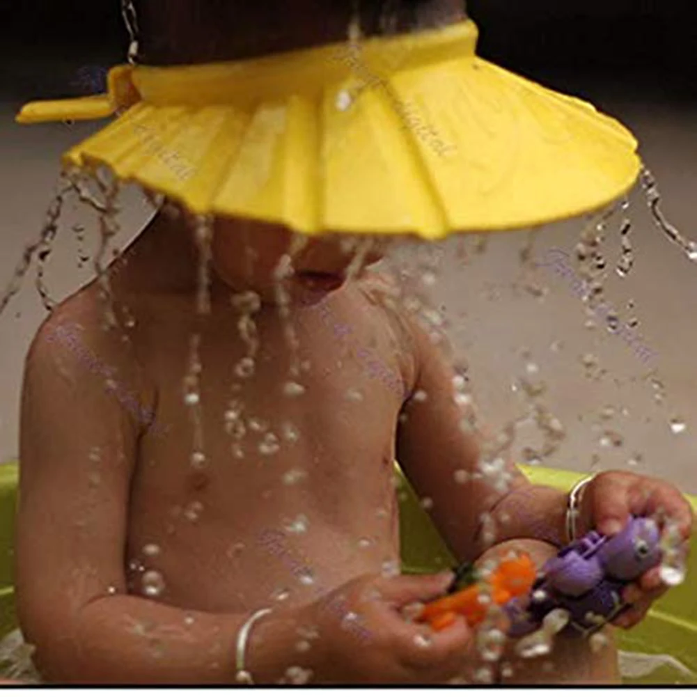 Регулируемая детская шапочка для ванны EVA Козырек безопасный шампунь защита душа