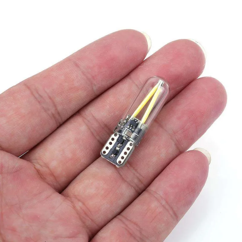 

2018 newest W5W led T10 cob glass car light Led filament auto automobiles reading dome bulb lamp DRL car styling 12v