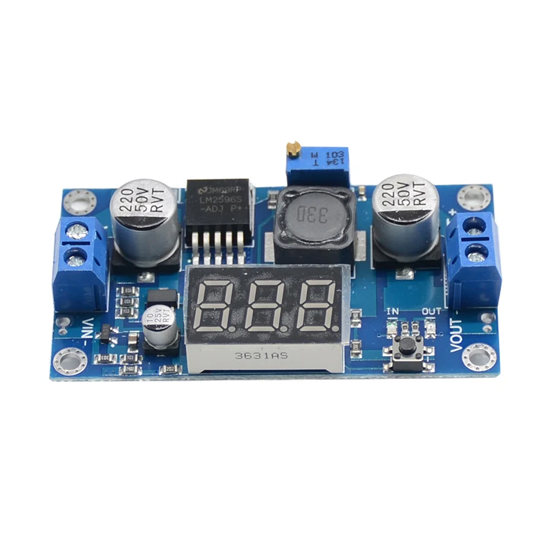 DC понижающий модуль LM2596 постоянного тока/DC2.5 ~ 36 V до 1 25 35 Регулируемый Напряжение