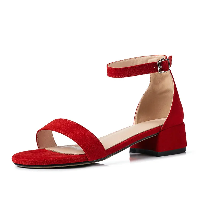 Женские босоножки на квадратном каблуке NESIMOO черные платформе с пряжкой размеры