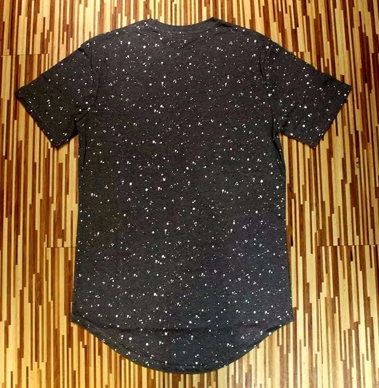 Мужская модная летняя футболка с брызгами чернил, Хлопковая мужская футболка Swag s, футболка с скейтбордом, одноцветная Футболка Мужская Хип-Хоп Футболка