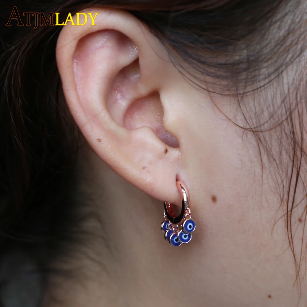Женские серьги с эмалированными глазами Aretes Aros Mujer Oreja элегантные кольца