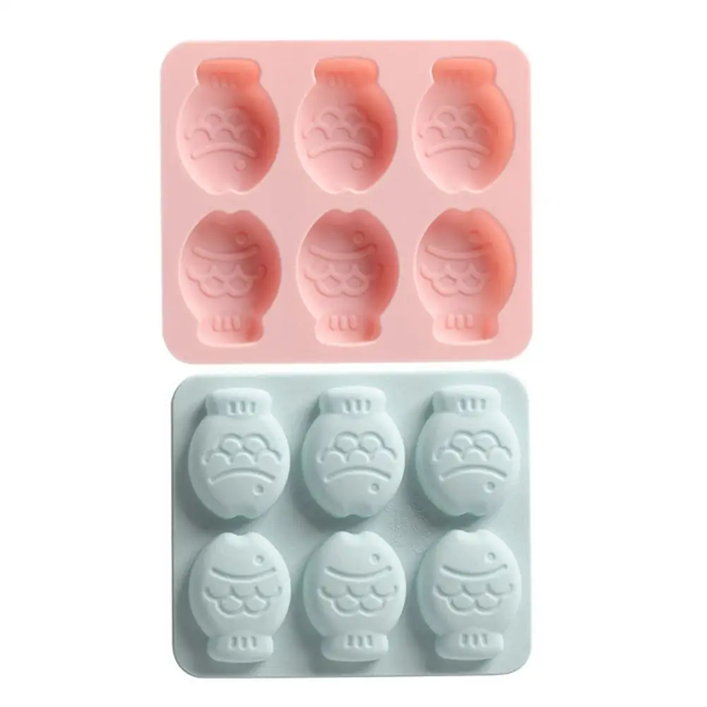

6 Grid Silicone Mold Cartoon Cute Fish Mold Cake Baking Tool DIY Ice Cube Chocolate Mold Kitchen Cooking Accessories