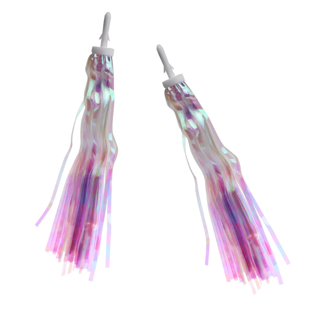 Блестящие ленты для велосипеда 2 шт. трехколесный велосипед серпантин в руль