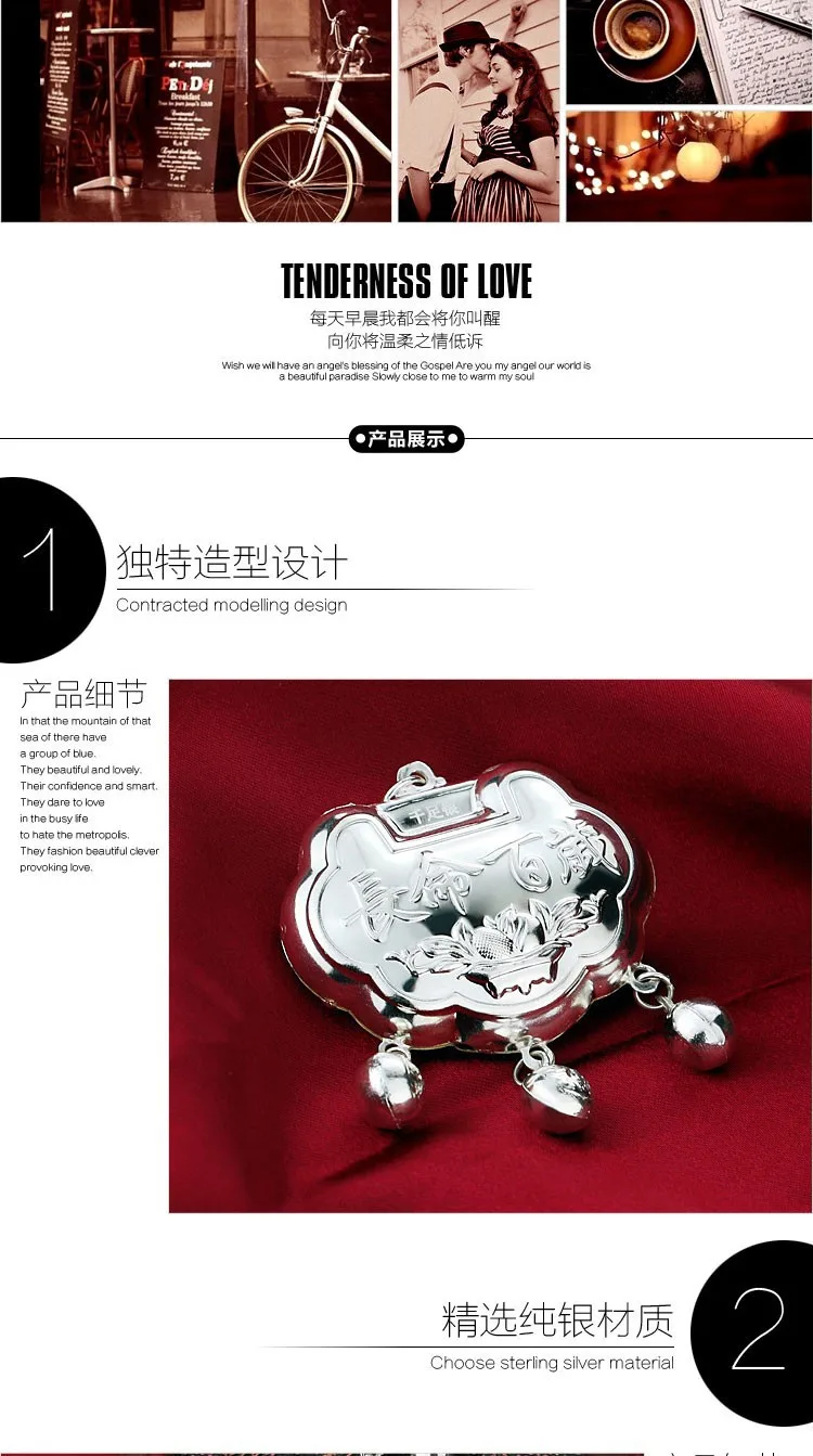 Женское Ожерелье в китайском стиле ожерелье из стерлингового серебра 925 пробы