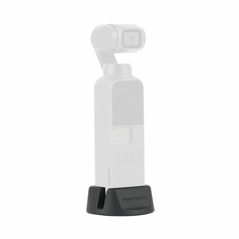 PGYTECH Osmo Карманный Стенд Настольный держатель для DJI Osmo фиксированное Крепление поддержка База аксессуары для стабилизаторов для DJI Osmo Карманный карданный - Цвет: Черный