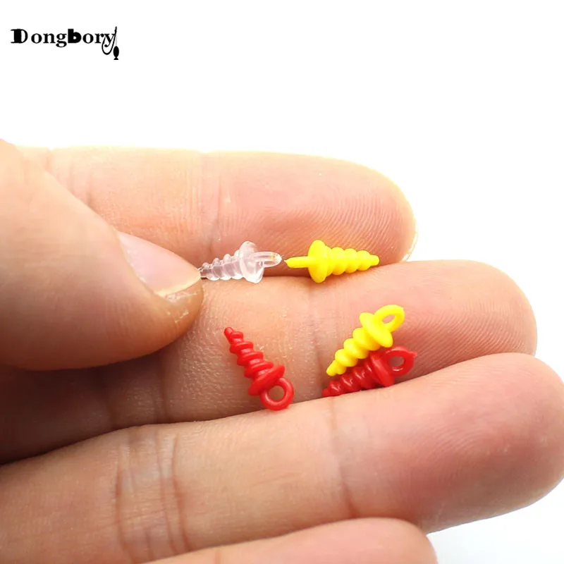 50PCS Boilie Screw Plastic Bait Pop Up Carp Fishing Holder Accessories Ronnie D Rig Terminal Tackle Equipment | Спорт и развлечения