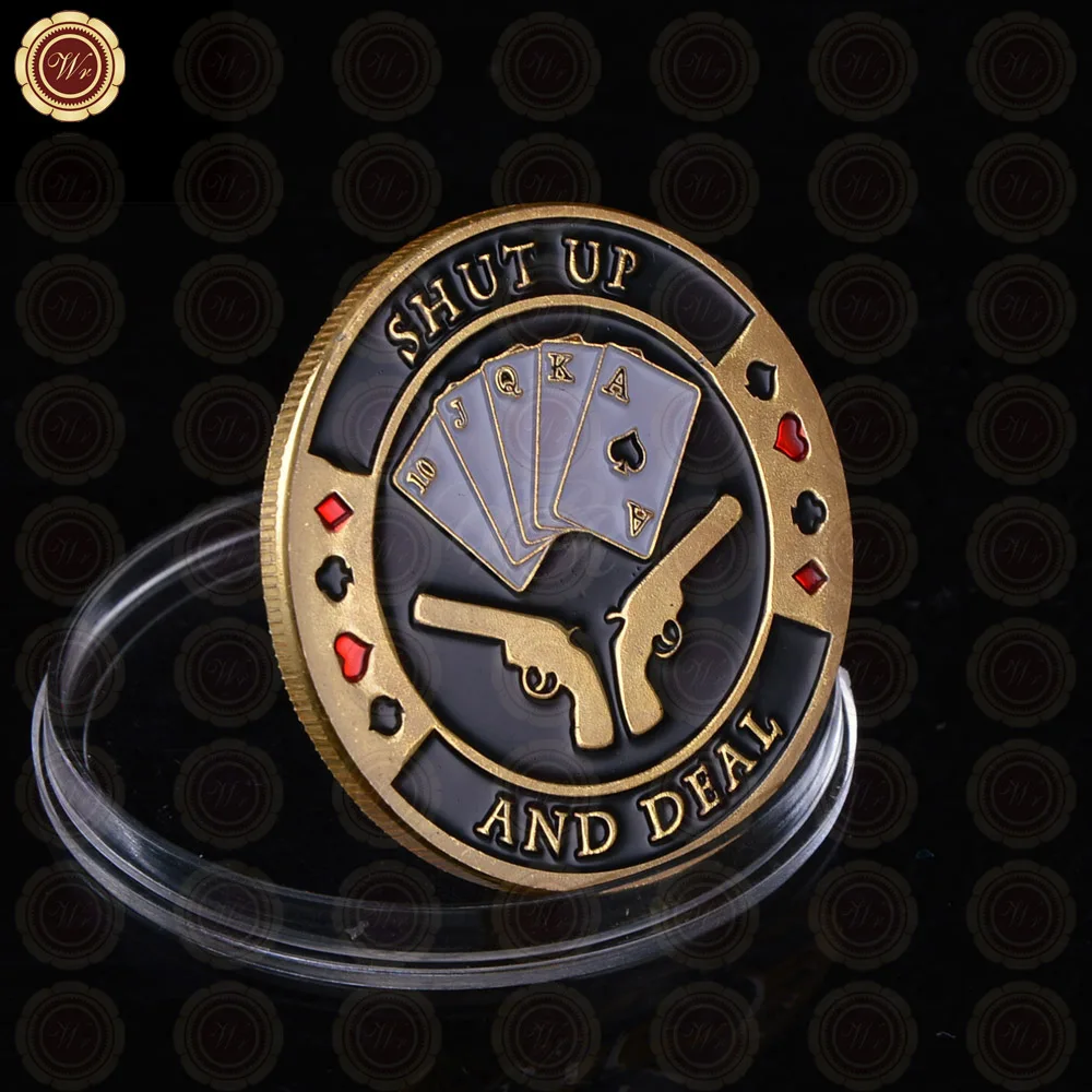 Казино азартные игры Дешевые Пользовательские жетоны монеты заткнуться и иметь