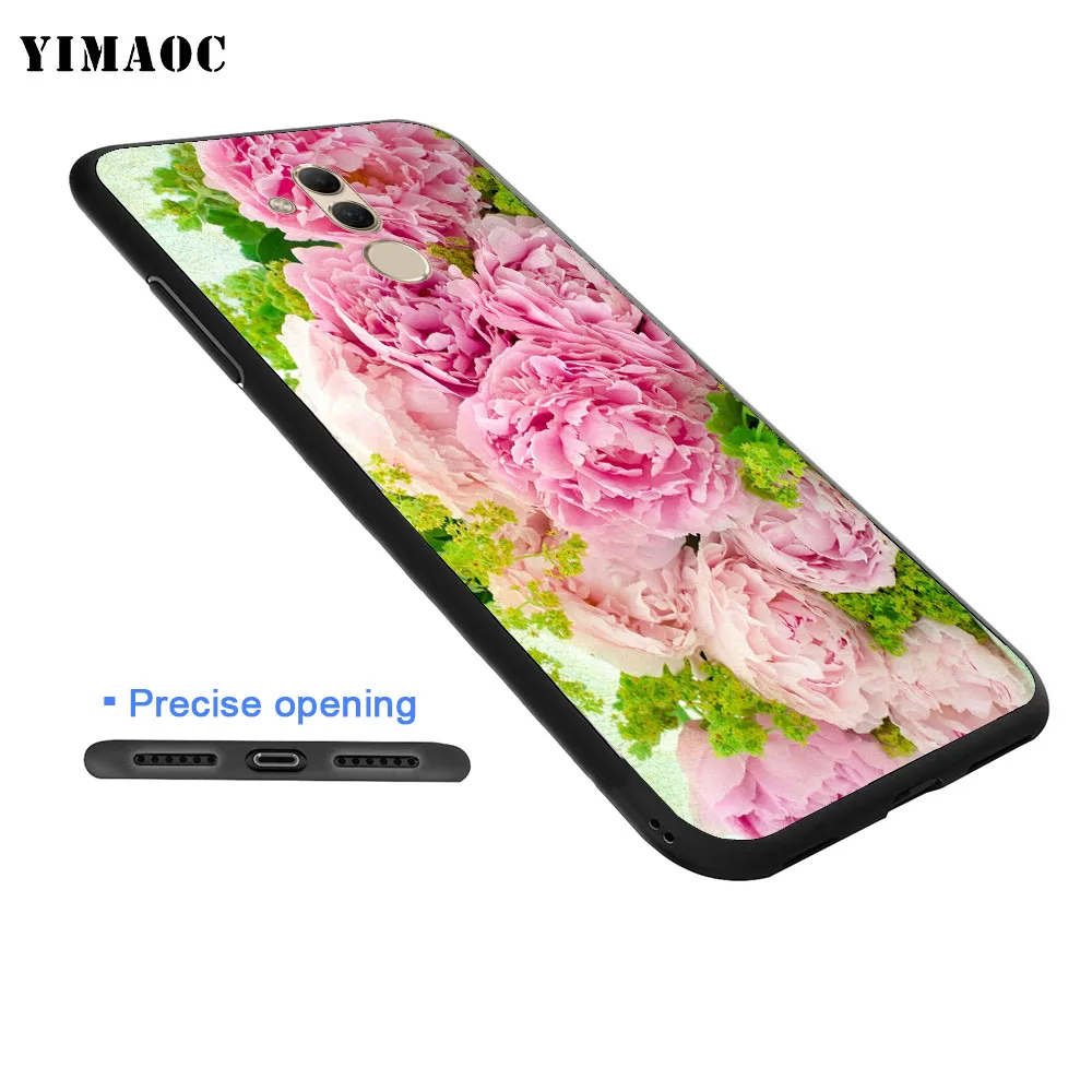 YIMAOC Цветок Пион на вазе мягкий чехол для huawei Y5 Y6 Y7 Prime Y9 mate 10 20 Lite Pro Nova 2i 3 3i 4 |