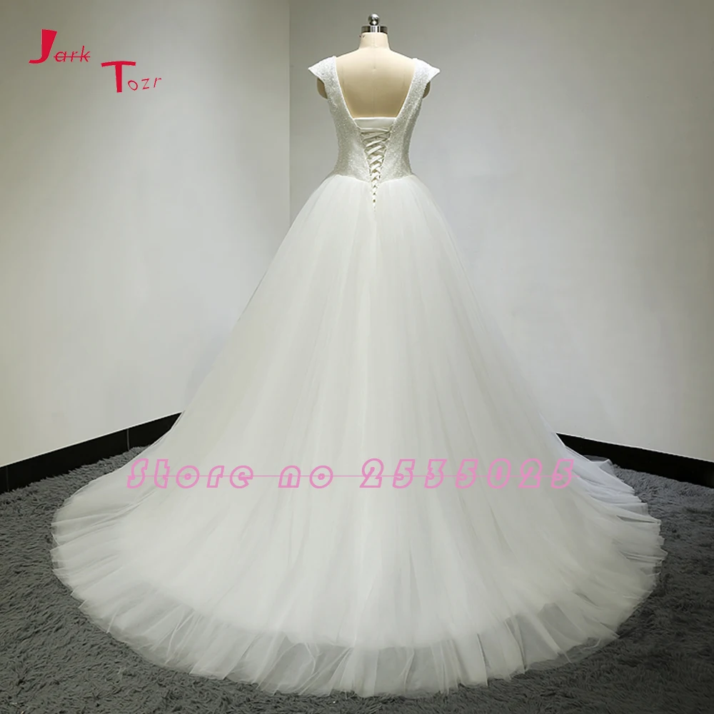 Блестящее свадебное платье с V образным вырезом и открытой спиной женское