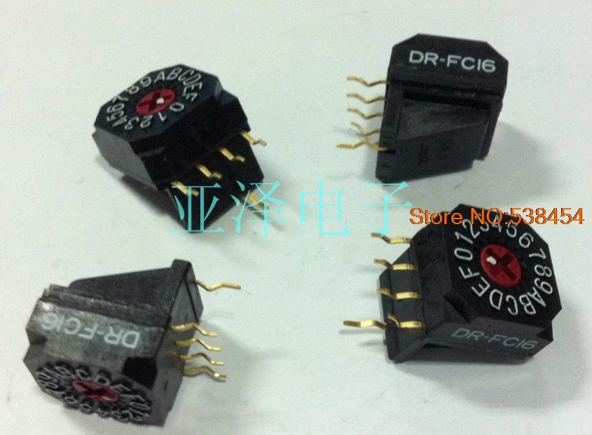 Переменный код Поворотный переключатель DIP 0 F/16 бит DR FC16 обратный код|code switch|switchcode