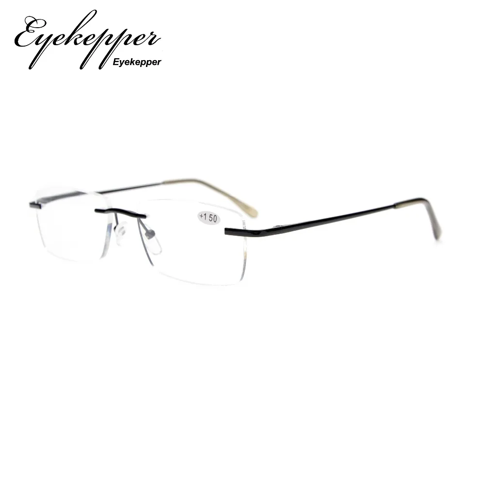 R1612 Eyekepper мужские женские весенние петли без оправы очки для чтения + 0 00 3 00|rimless