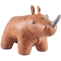 creative animal rhinoceros change shoes stool children birthday gift ornaments wear shoes seat stool
