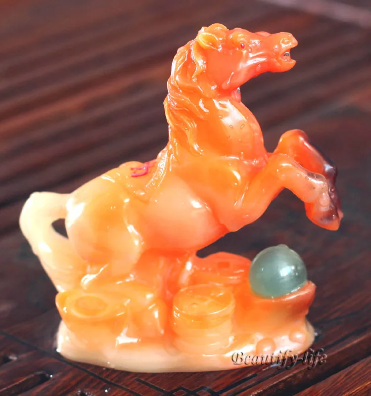 Желтая лошадь талисманы на удачу китайский зодиак Shenxiao аллохройный талисман