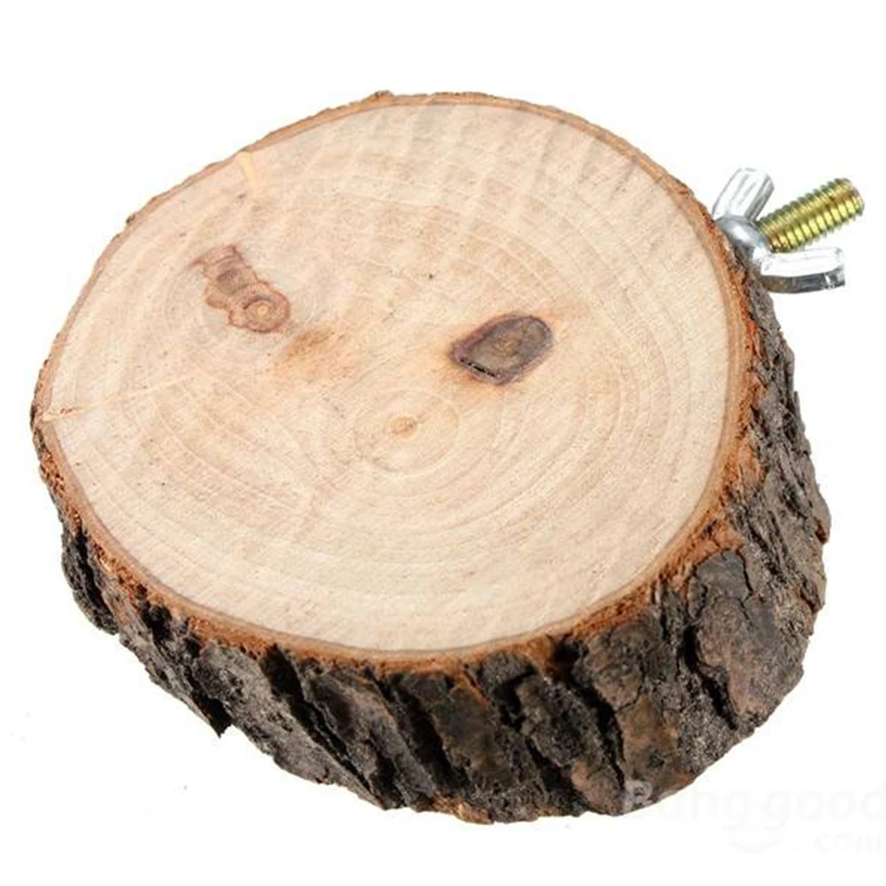 Новая клетка для попугая perches круглая деревянная подставка монет платформа