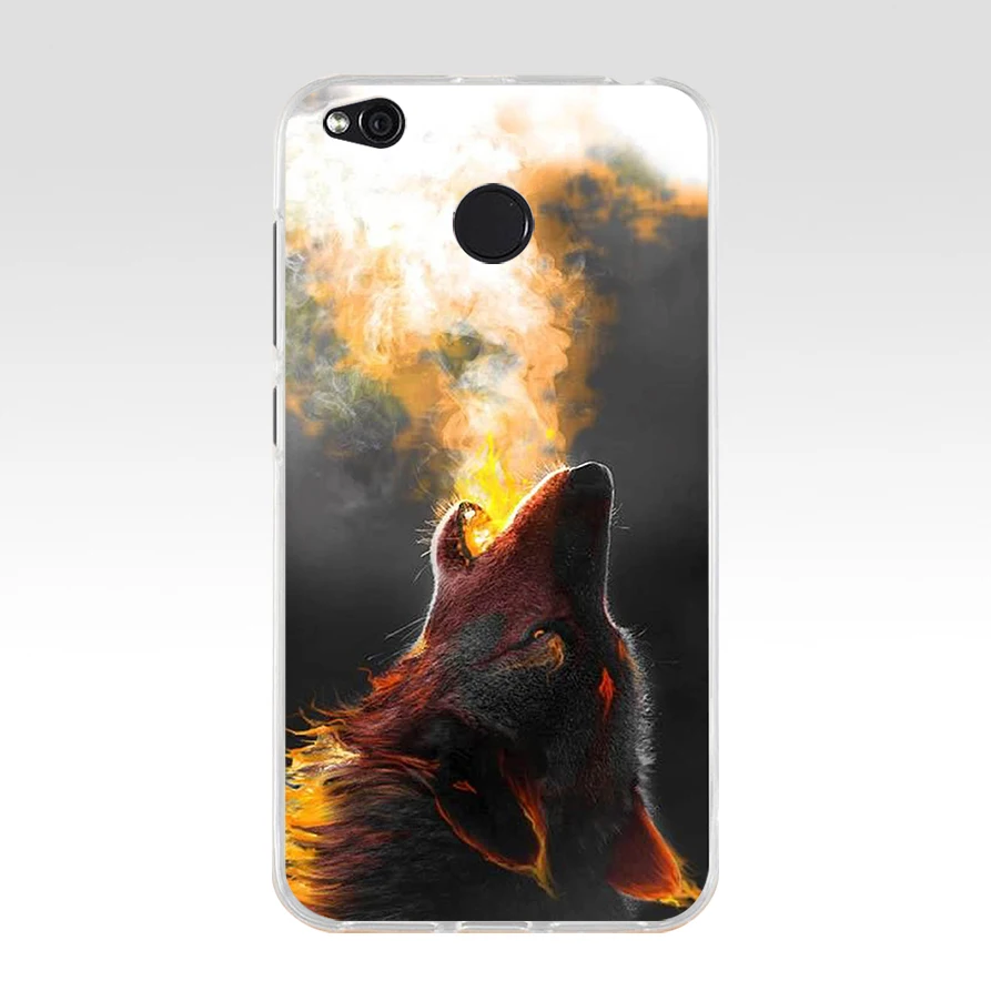 13 29 colorful Lion Tiger leopard Wolf TPU Soft Silicone Phone Case for Xiaomi Redmi 4X 4A 5A 6A 6 Note 5a pro mi a1 8 lite Cover - Color: 13