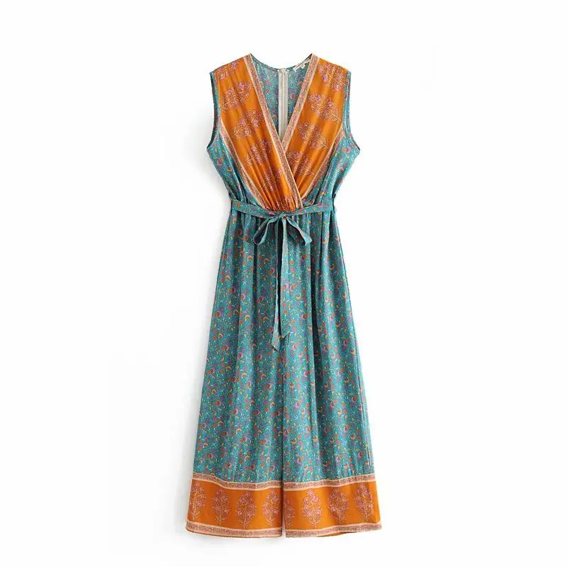 Heydress женские летние комбинезоны без рукавов в стиле бохо винтажные свободные с
