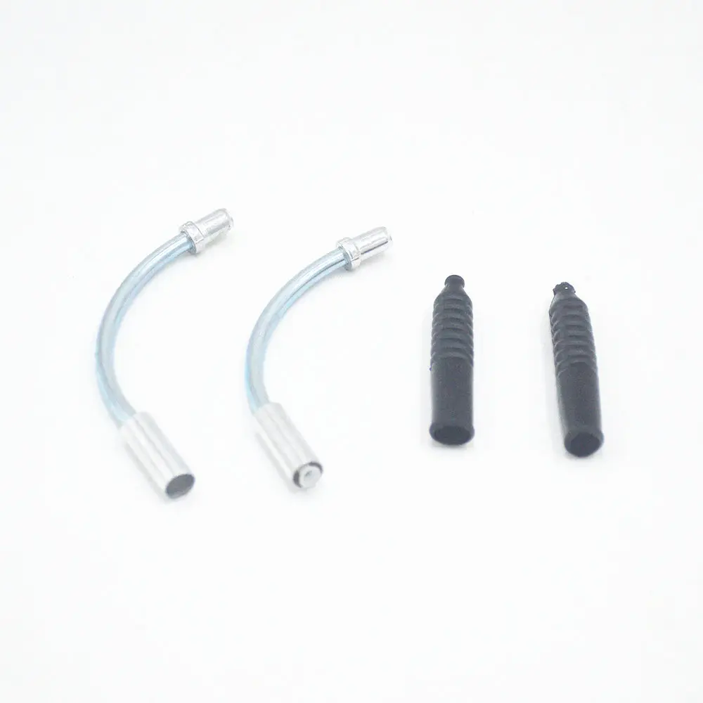 2 Sets Hot Mountain Bicycle Bike Accessories V Brake Noodles Cable Guide Bend Tube Pipe Plastic Sleeves Boots Protector Hose | Спорт и