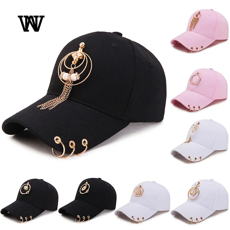 Железный обруч Брендовая женская бейсболка мужские кепки и головные уборы хип