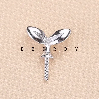 MIX STYLE 925 Sterling Silver Party Pearl Pendant Necklace Pendant Setting Findings Jewelry Parts Fittings Women Accessories
