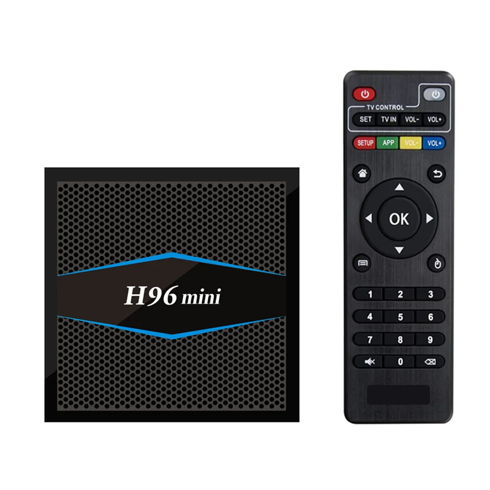 H96 mini Android 7.1 Amlogic S905W Quad Core Smart TV Box 2GB 16GB Support 2.4/5 GHz WiFi 100M LAN Bluetooth 4.0 H.265 4K | Электроника