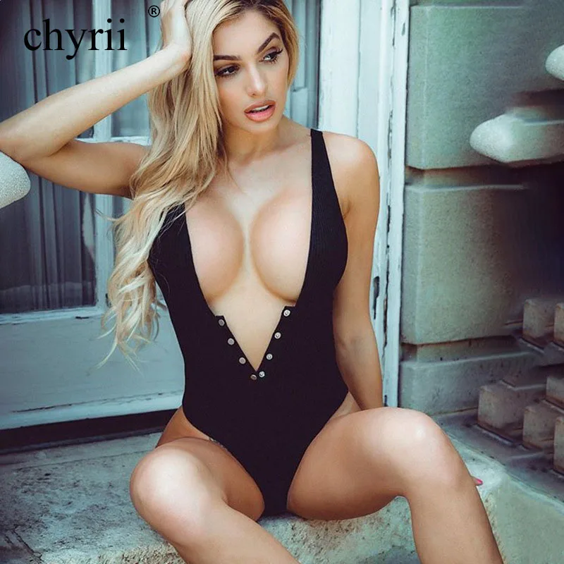 Летние черные пикантные Клубные боди трикотажные Спагетти ремень комбинезоны 2018