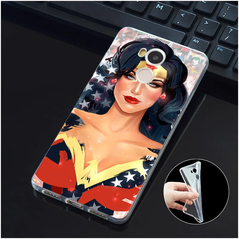 DREAMFOX L591 Joker Wonder Woman Soft TPU Silicone Case Cover For Xiaomi Redmi Note 3 4 5 Plus 3S 4A 4X 5A Pro Global |